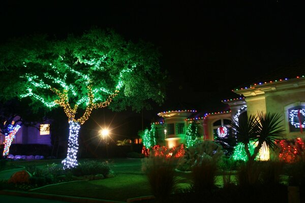 Décoration de Noël de chalets. En attendant Noël