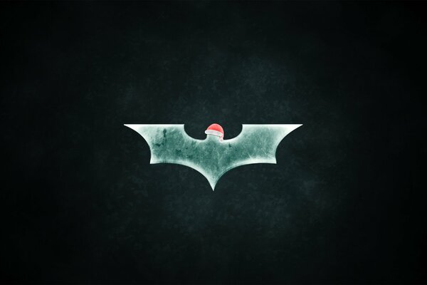 Logotipo festivo de Batman sobre fondo negro