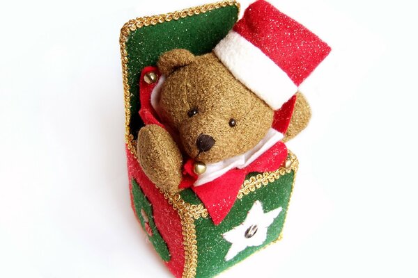 Gift toy of a Christmas bear