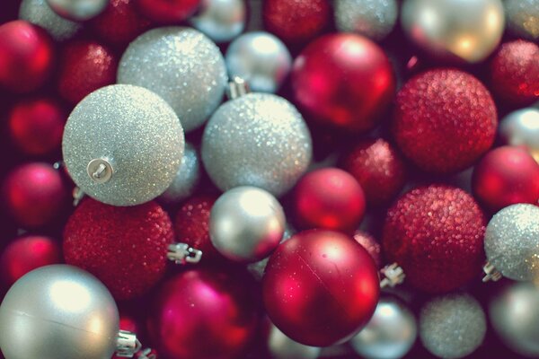 Beautiful Christmas balls, Christmas tree decor