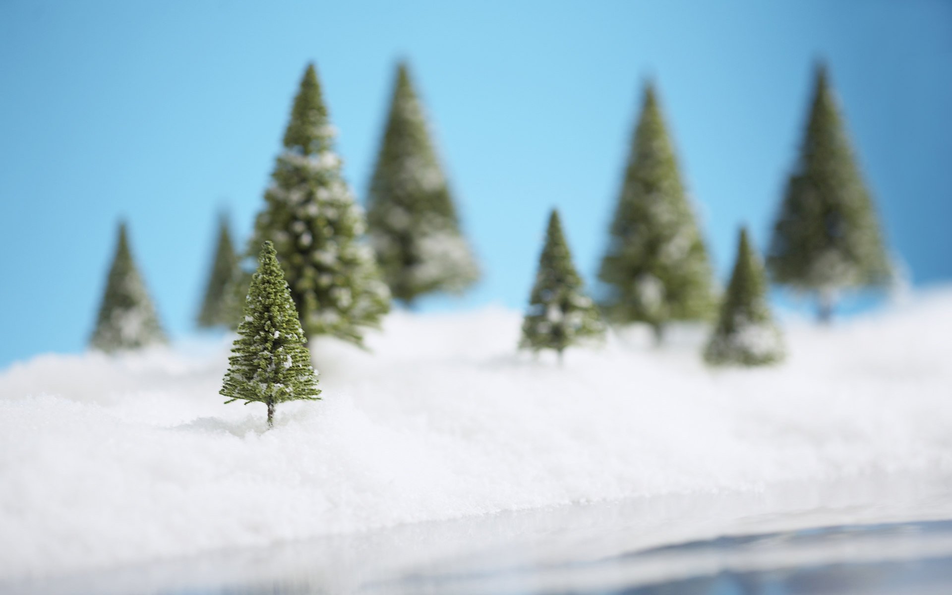 árboles de navidad nieve año nuevo