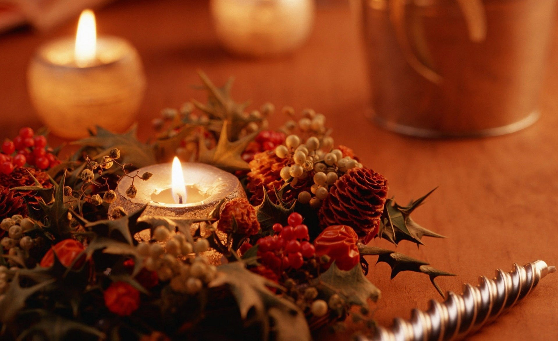 vacanze capodanno natale candela decorazione fuoco calore umore foto immagine carta da parati