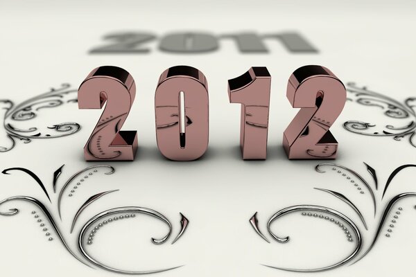 2012 replaces 2011 on a white background