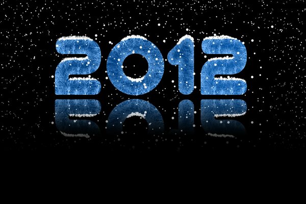 Снегопад в Новый год 2012