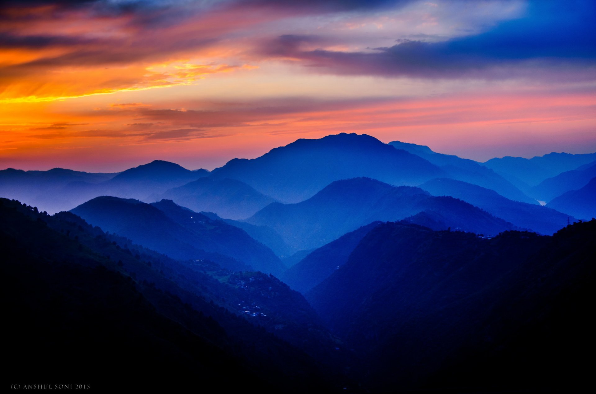 montagnes de seraj shimla mandi frontière himachal pradesh inde