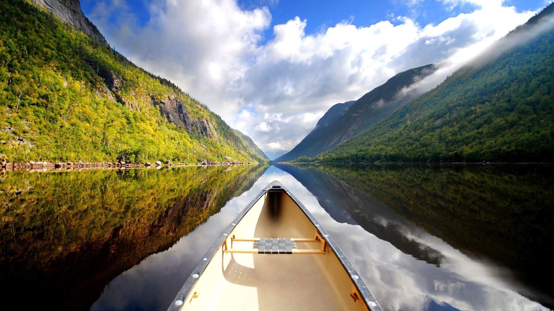 new zealand landscape river canoe river canoe