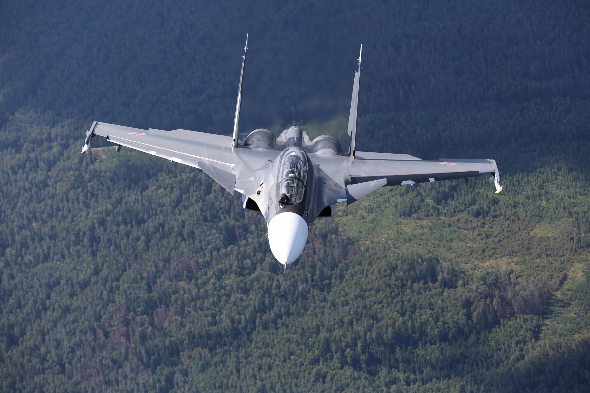 su-30sm doble multiusos caza vuelo bosque