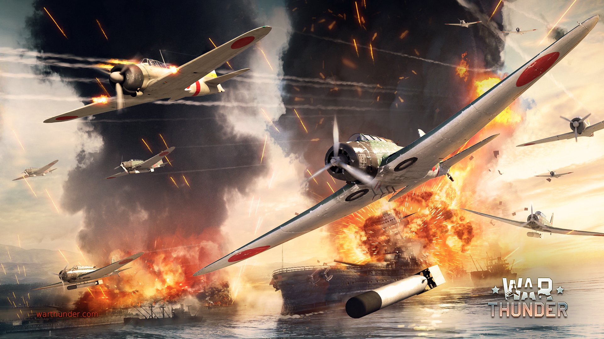 art sky war nakajima b5n japanese carrier-based torpedo bomber navy carrier strike bomber type 97 kate mitsubishi mitsubishi a6m2 risen zero zero marine carrier-based fighter type 0 flame single-engine piston i