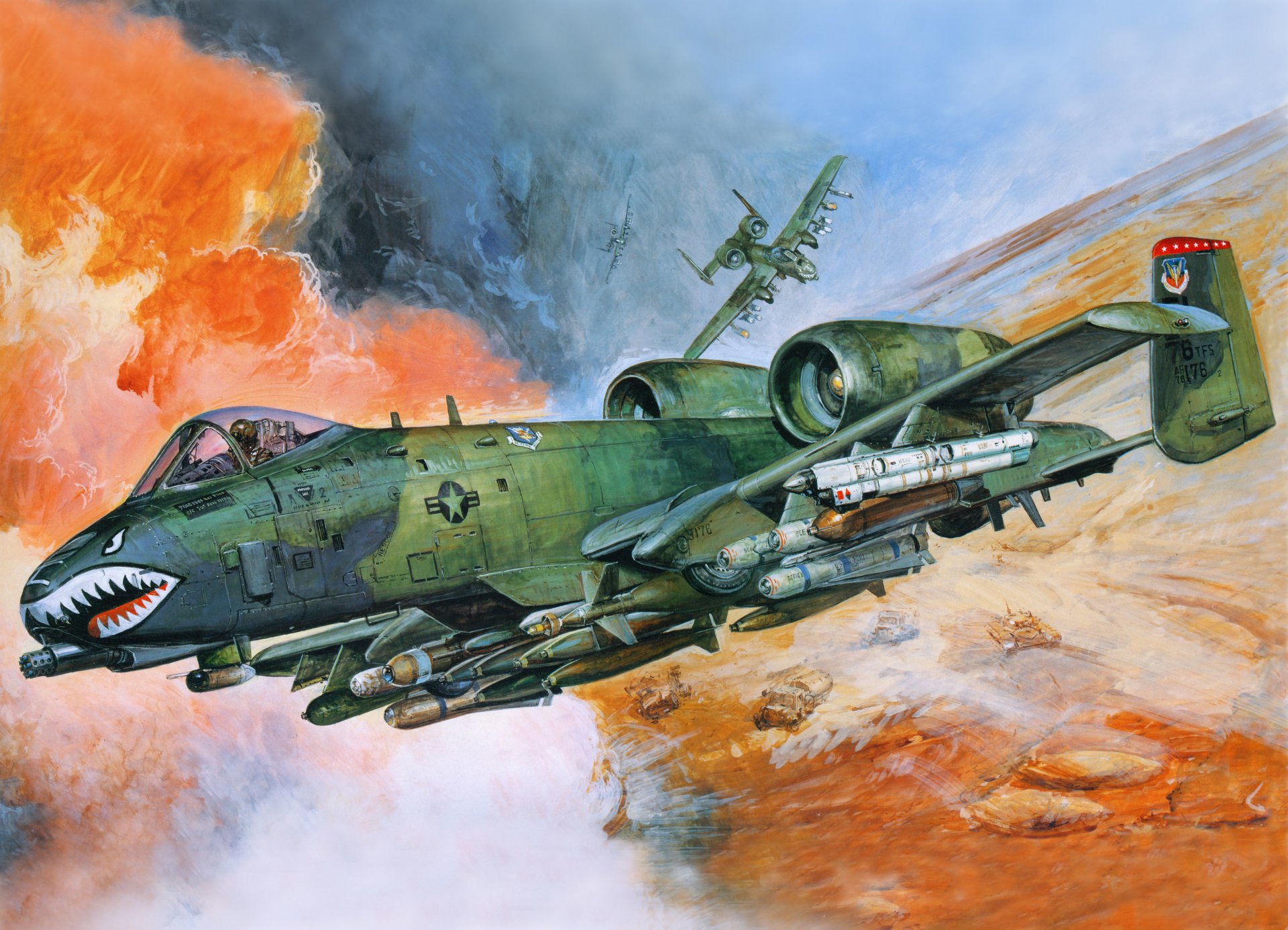 a-10 amerykański samolot szturmowy samolot lotnictwo usaf art