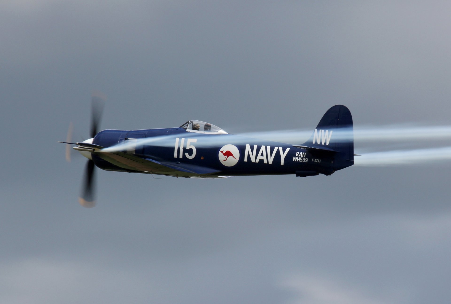 ky hawker sea fury fb.mk.11 deck fighter-bomber royal australian air force ww2