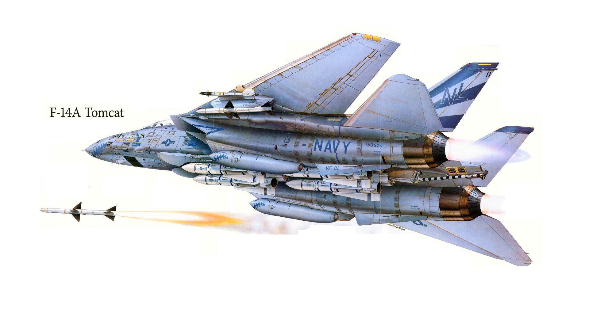 f-14 combattant avion tomcat états-unis attaque dessin