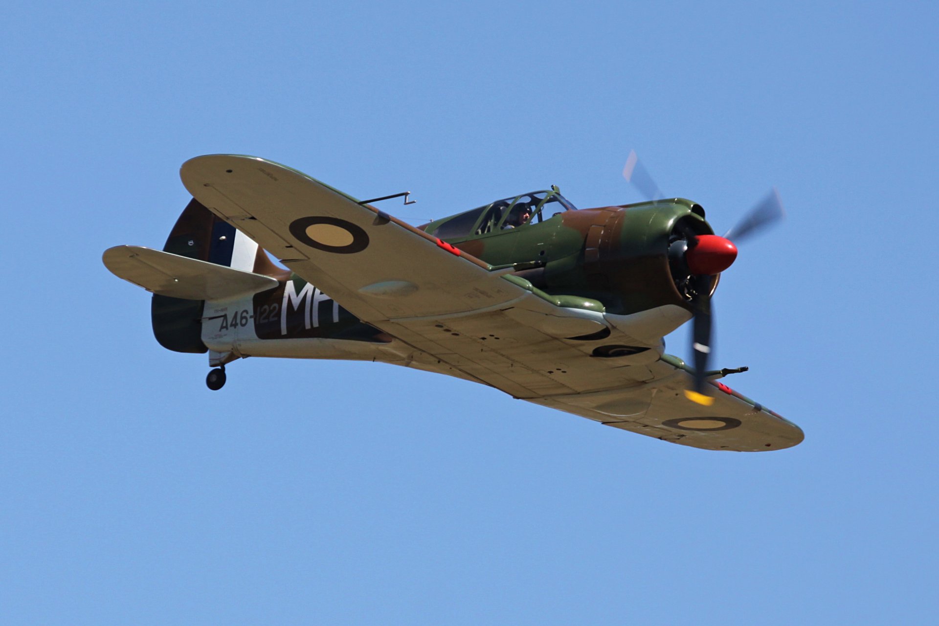 militaire historique club avion boomerang sas sa-12 monoplan mixte conception monomoteur chasseur conçu par l australie la seconde guerre mondiale 1942 privé collection rétro