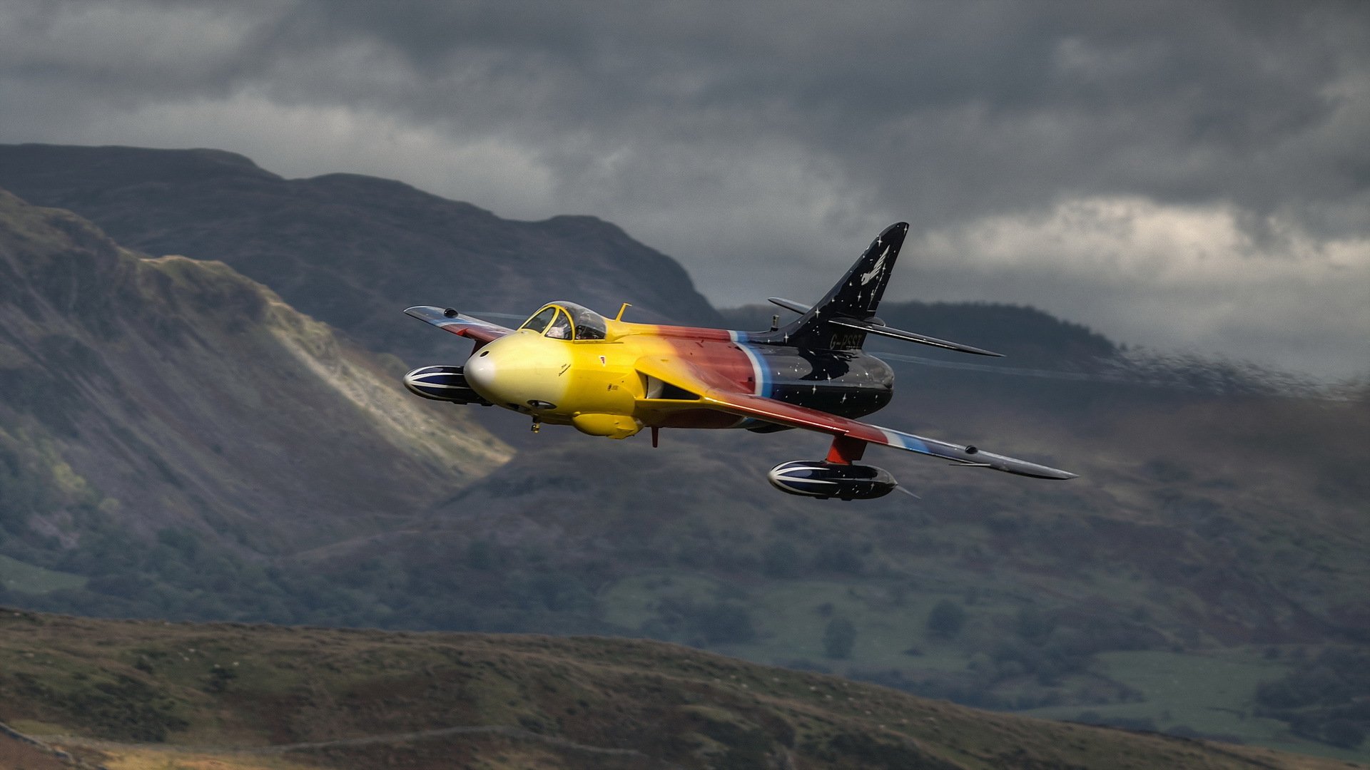 hawker hunter flugzeug waffe