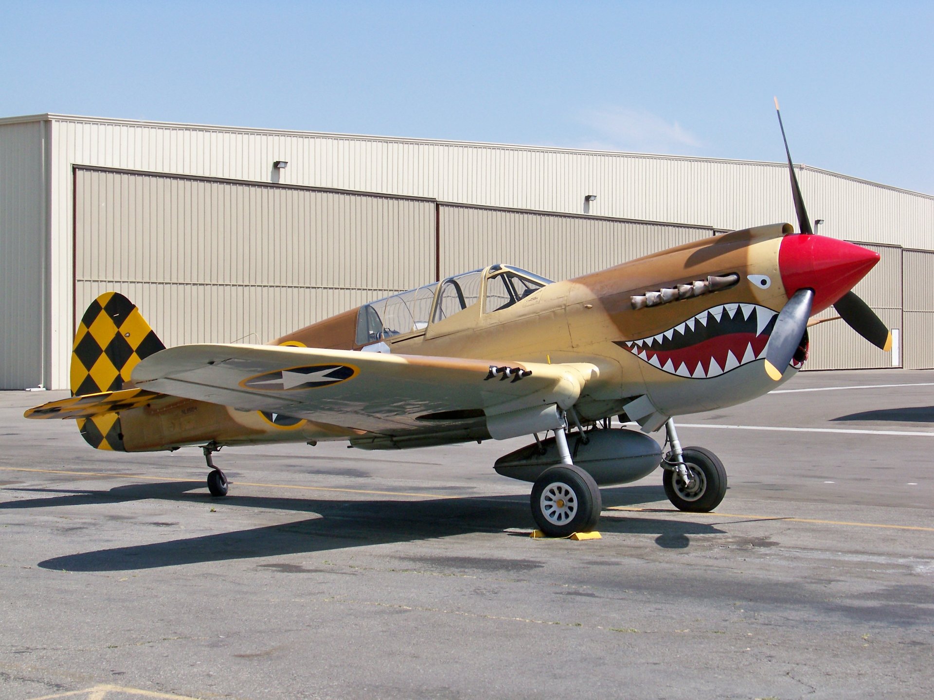 curtiss p-40 tomahawk caza de la segunda guerra mundial