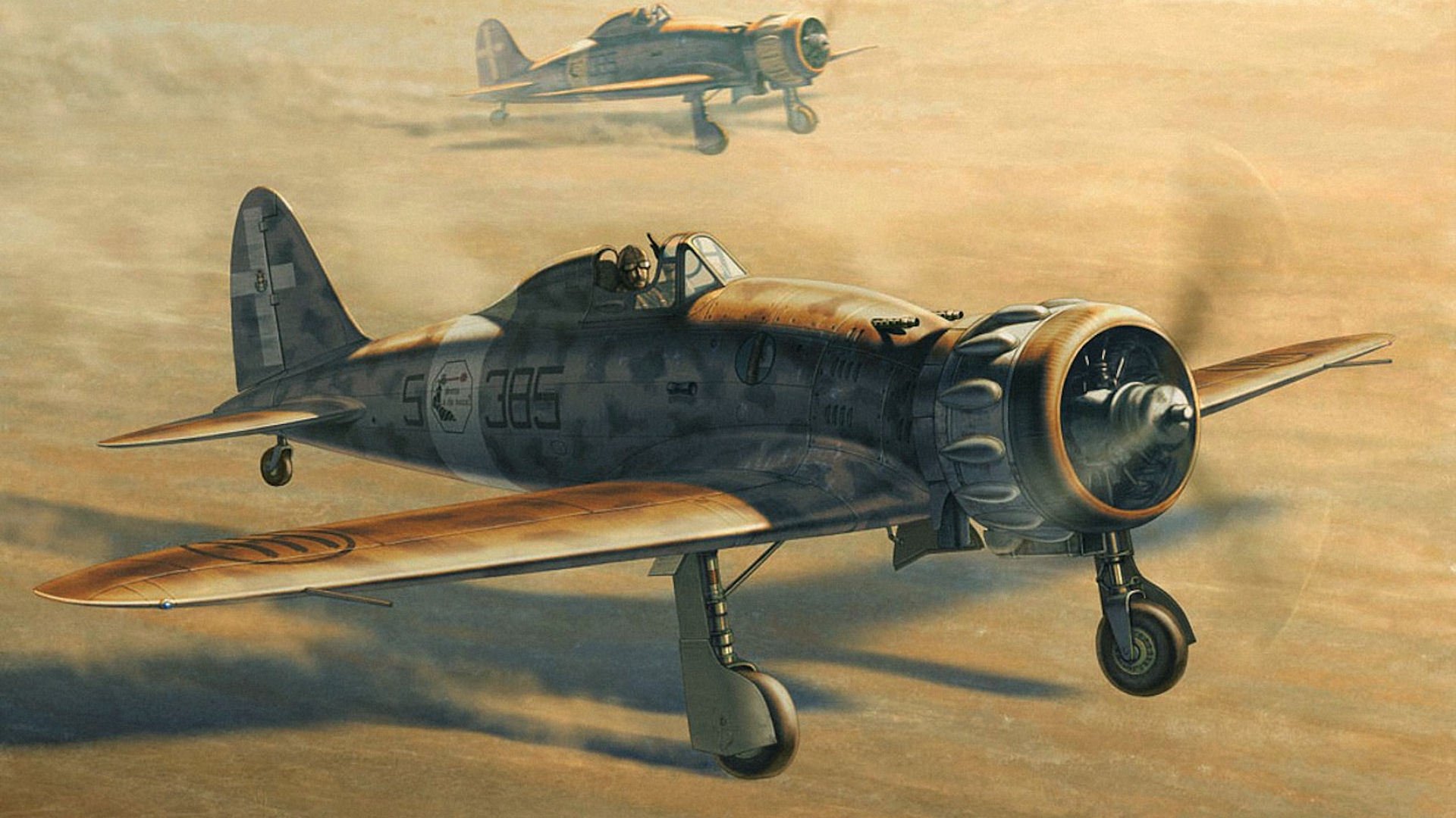 mackey c. 200 saetta relámpago italiano luchador aeronautica dibujo