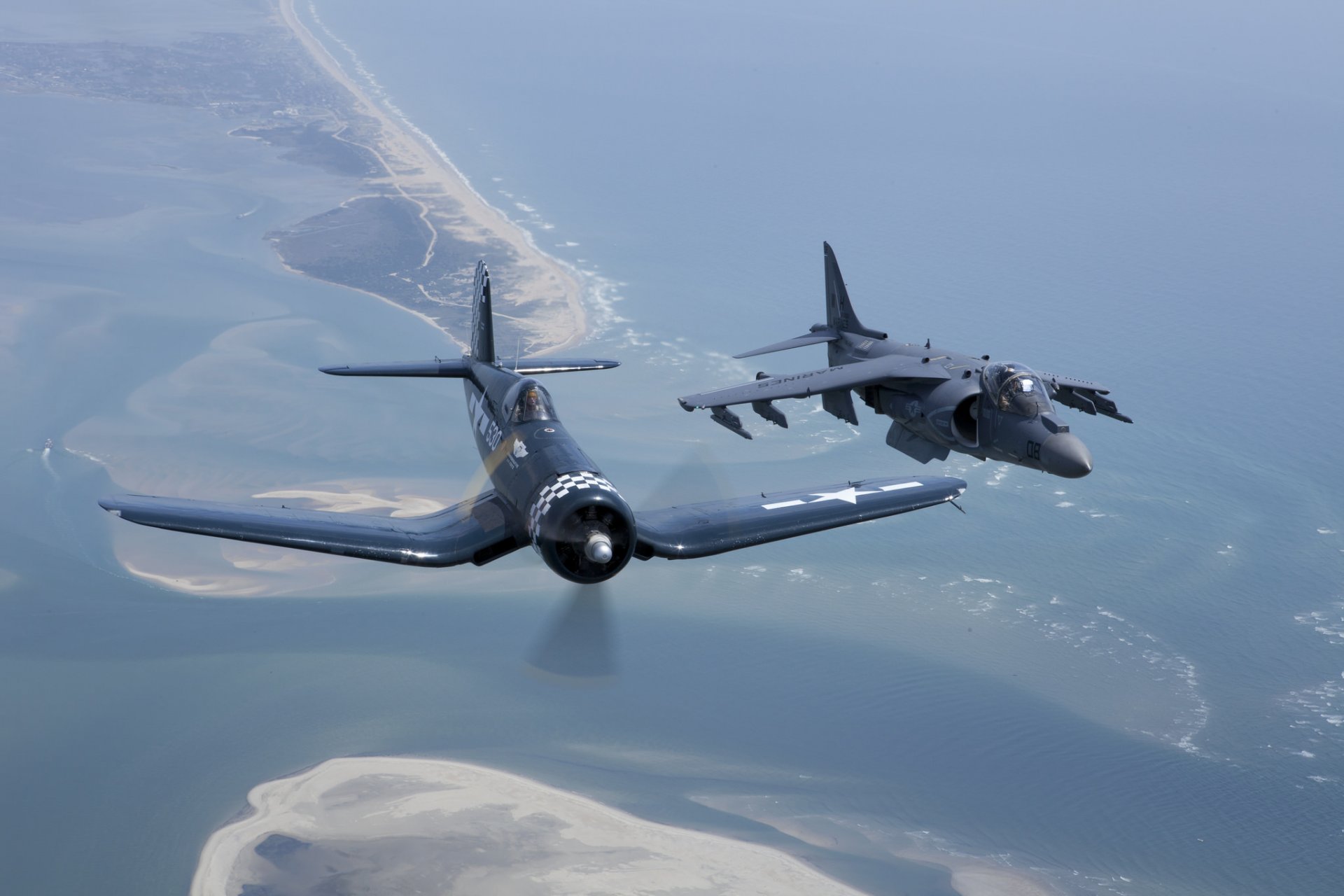 av-8 harrier ii avión de ataque f4u corsair corsario caza vuelo