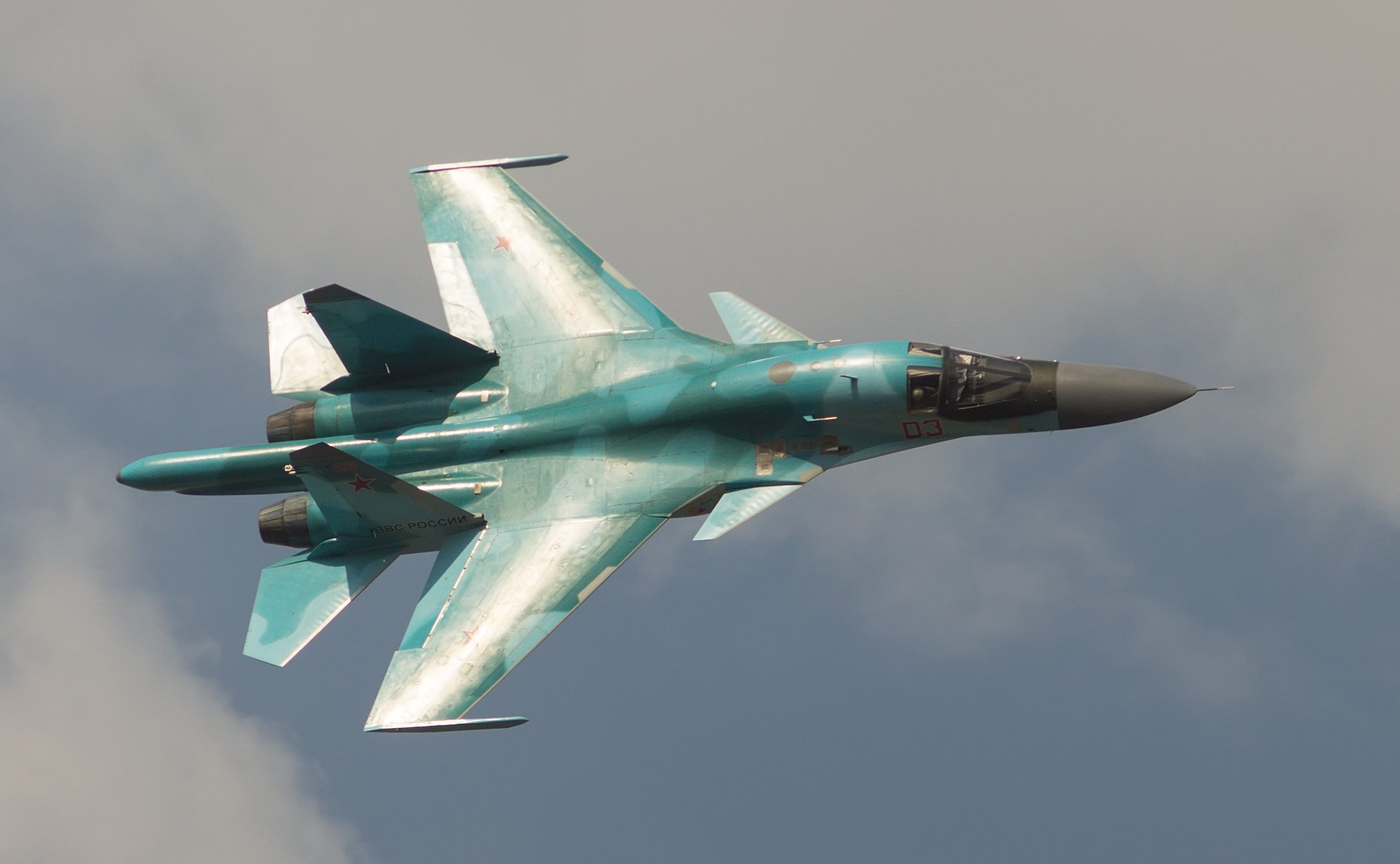 su-34 kämpfer bomber flug himmel