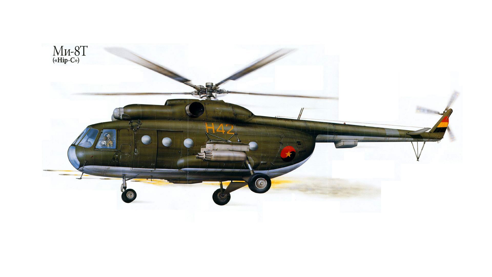 mi-8 elicottero disegno urss