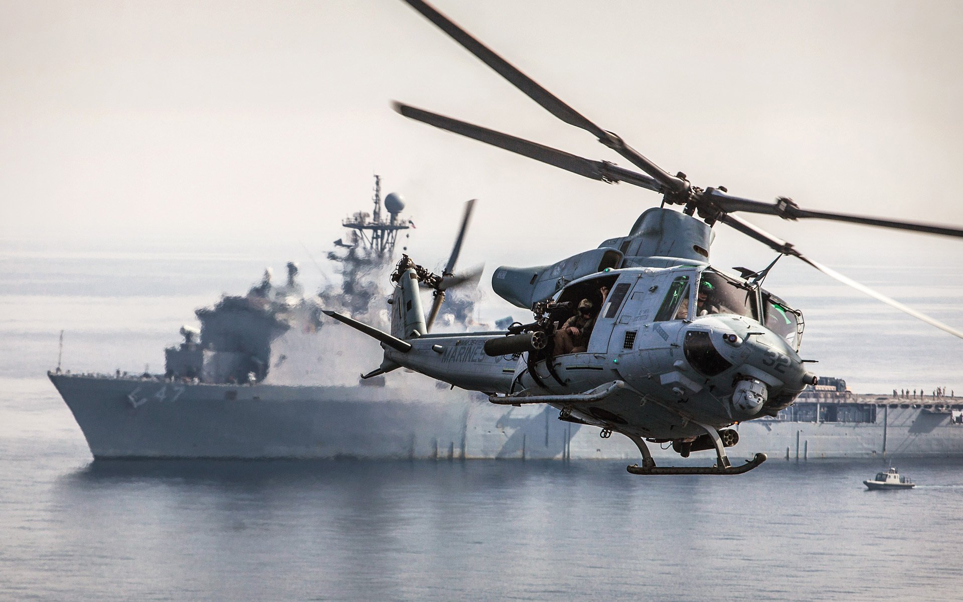 multiuso bell uh-1y venom stati uniti 15a spedizione distaccamento marine nave