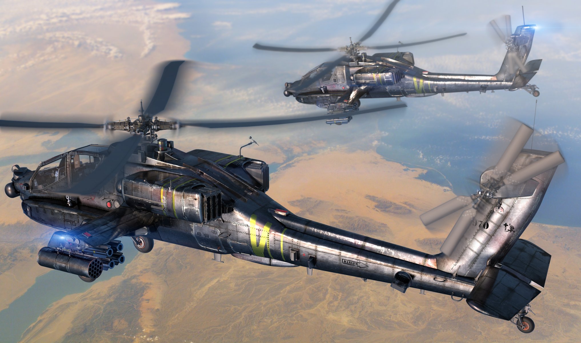 kunst himmel ah-64 apache apache kern kampf sonne usa erde