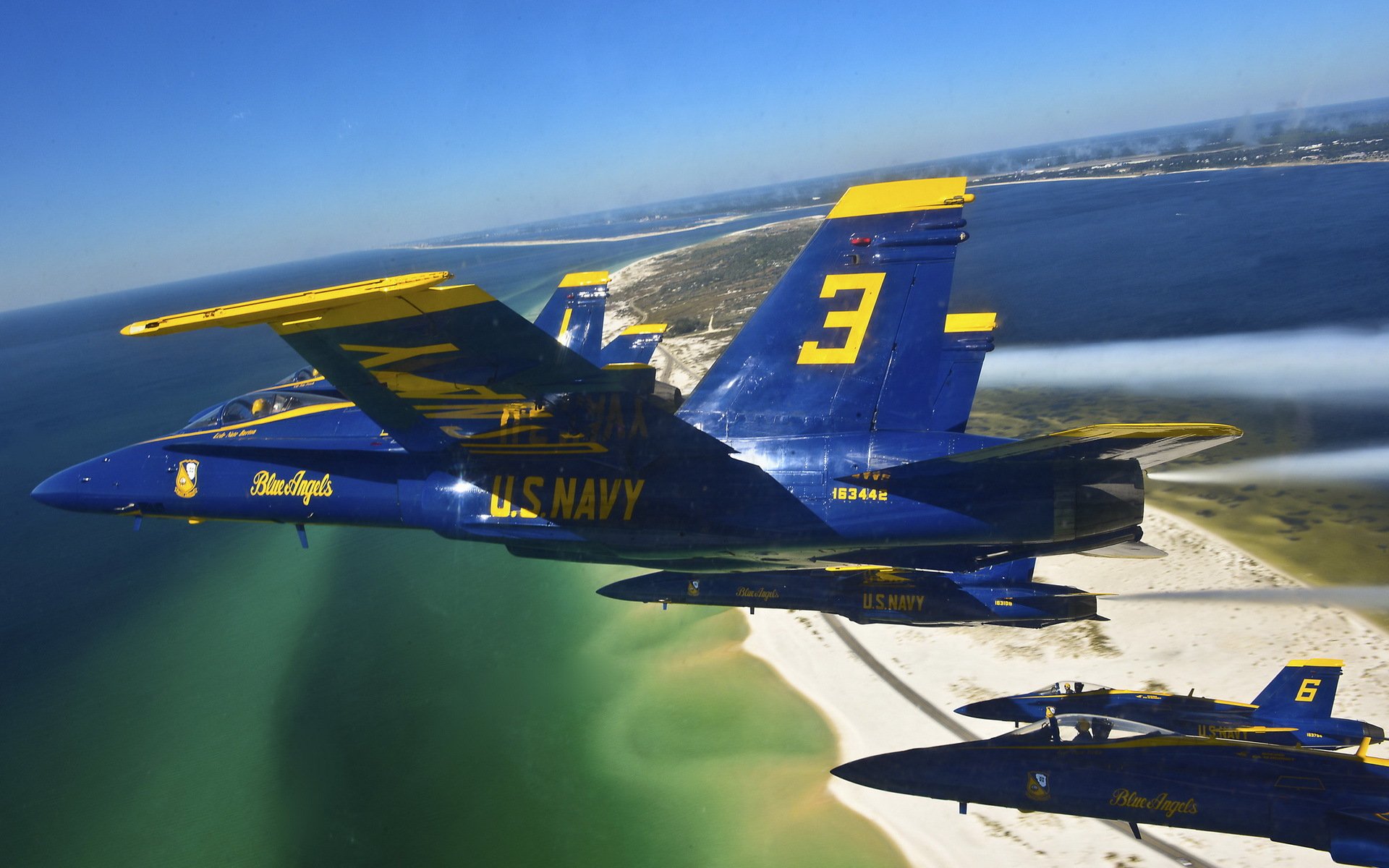 blue angels fliegen delta-bildung