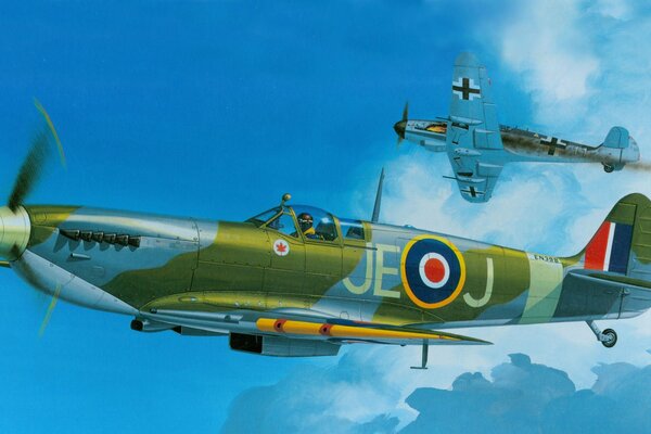 British fighter aircraft of the Second World War BF-109