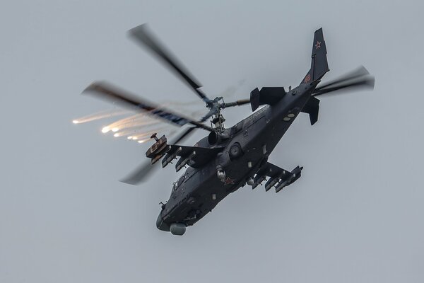 Russian Ka-52 attack helicopter