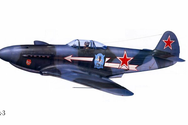 El Yak-3 de la URSS con piloto