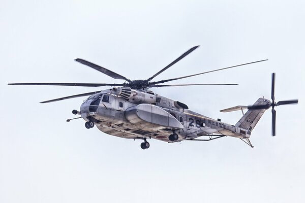 El helicóptero más grande de la clase dragaminas. la capacidad de carga es de 55 personas