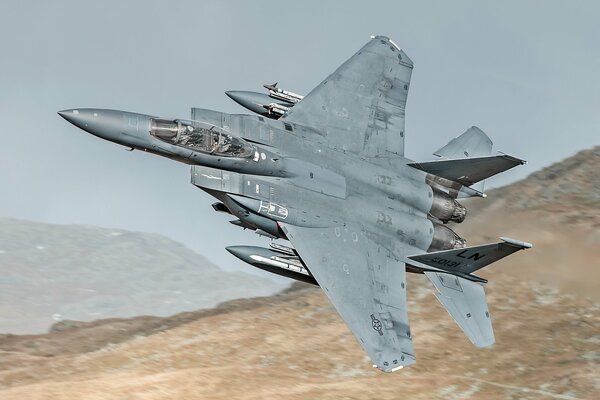 Large military fighter bomber F15E