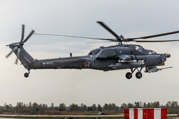 Russian Mi 28 attack helicopter