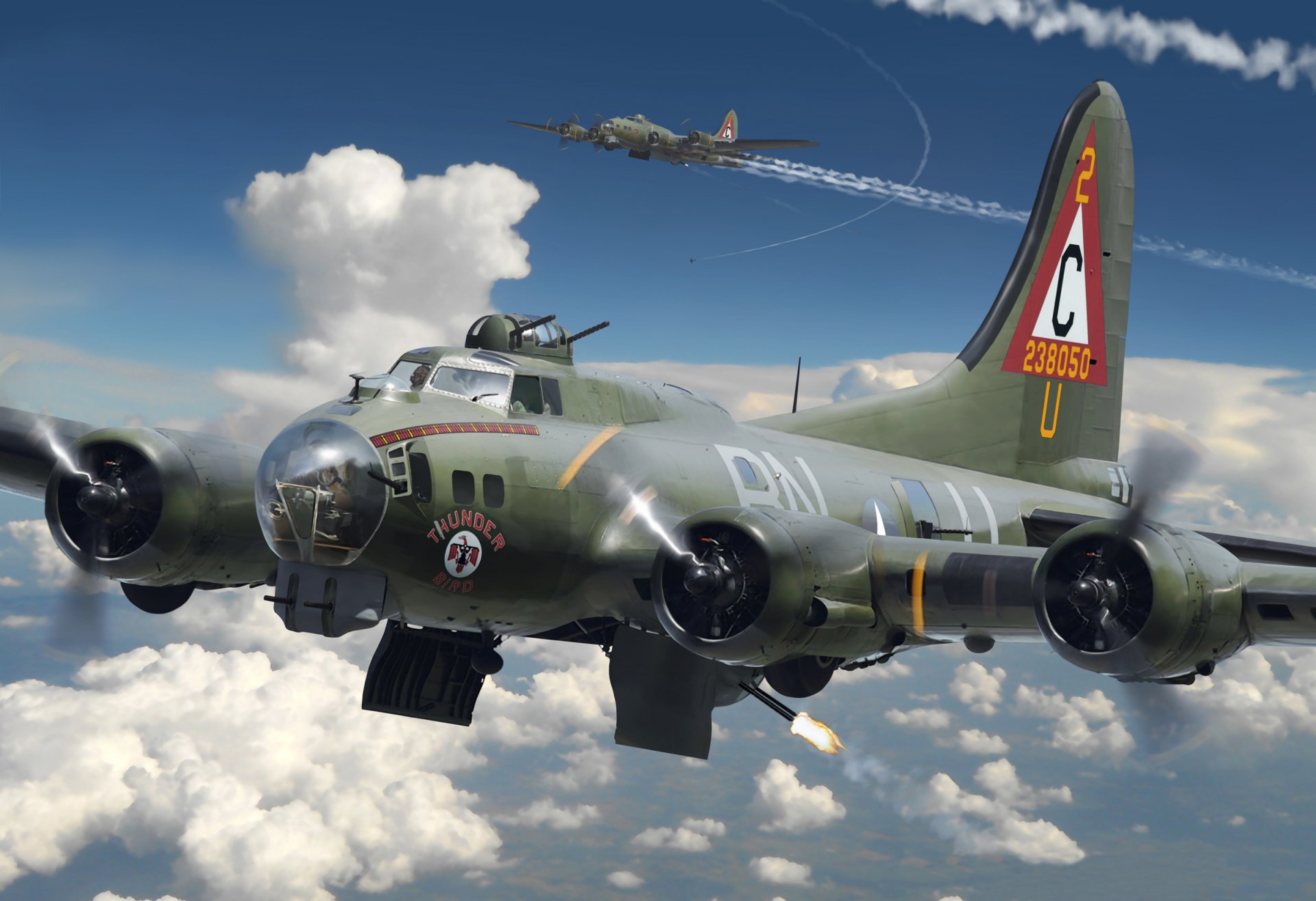 art plane boeing b-17 flying fortress flying fortress american all-metal bomber crew 10 people air force united states ww2