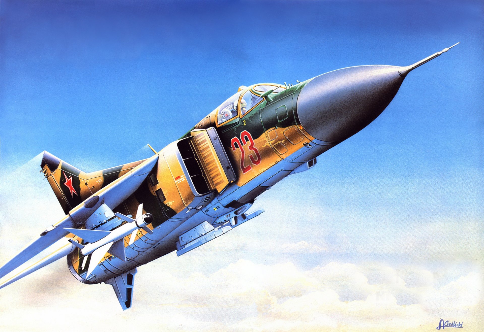 mig-23 sovietico multi-purpose caccia aereo aviazione