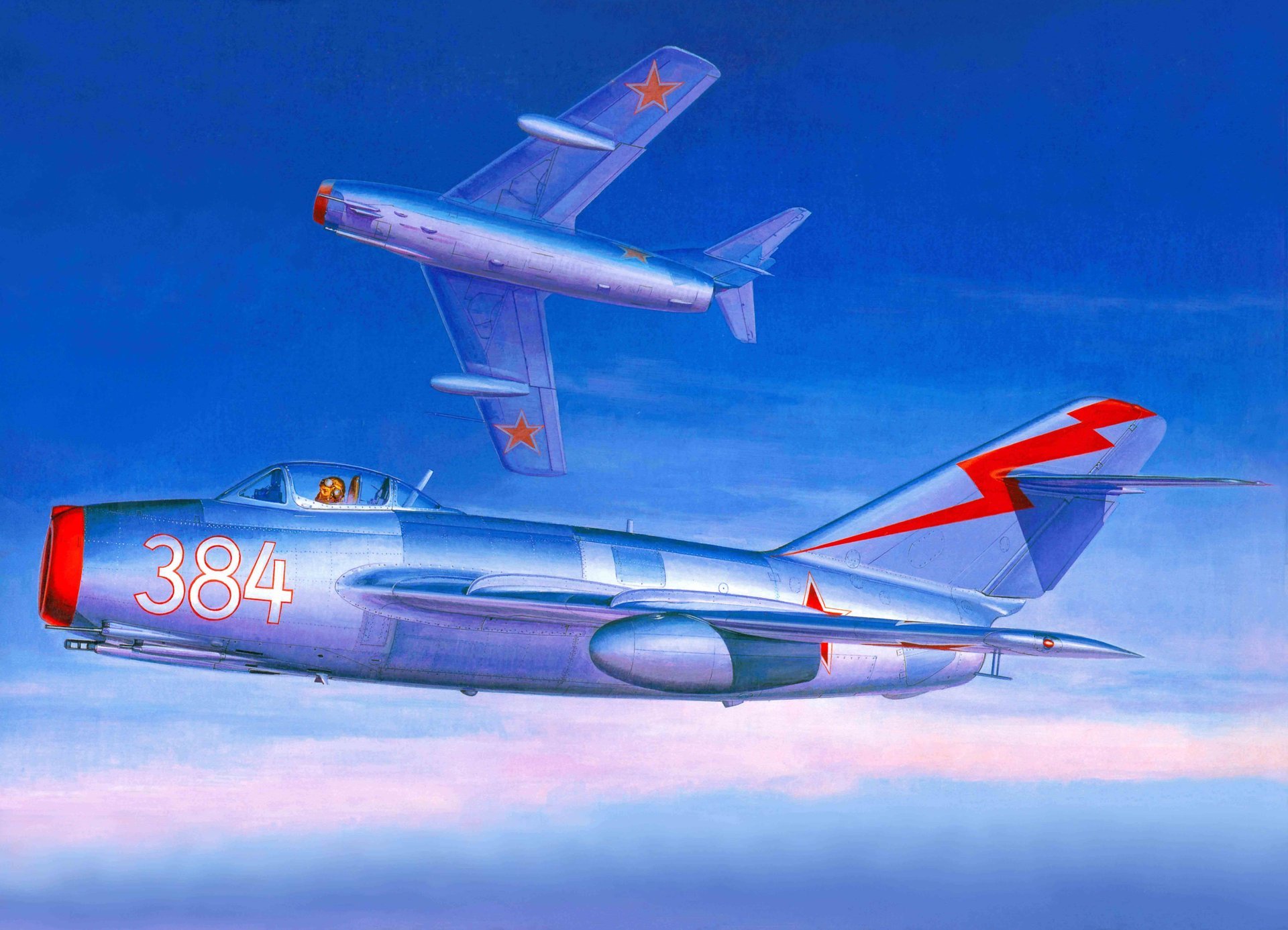 arte aereo mig-15 mig-15 sovietico combattente sviluppato design bureau mikoyan e gurevich alla fine degli anni 40 il più di massa jet combattimento storia aviazione composta in servizio molti paesi mondo aeronautica urss