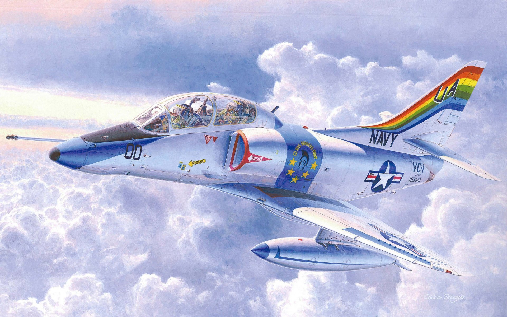 art plane training ta-4j skyhawk douglas a-4 skyhawk american lightweight deck attack developed by to first half 1950-h.g