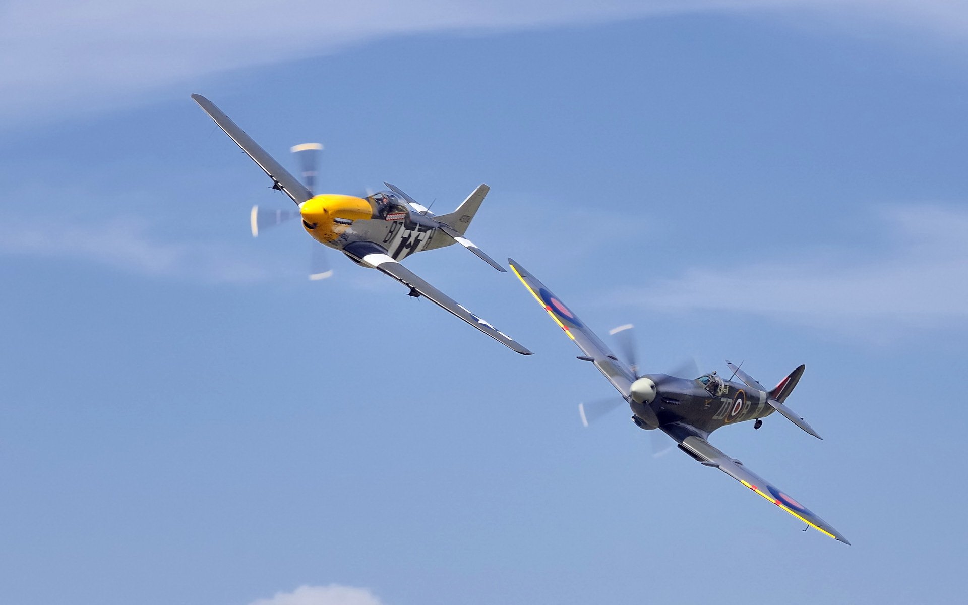 p51 mustang himmel