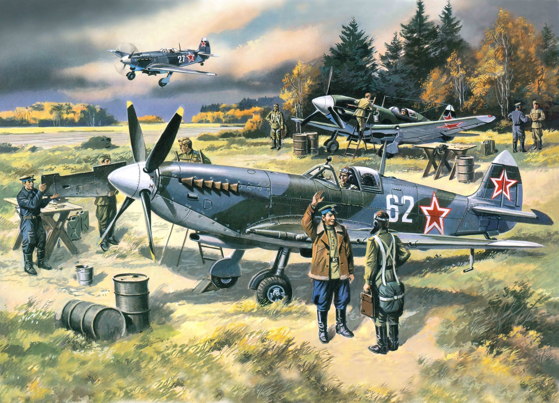 art samolot supermarine spitfire angielski myśliwiec postulował w ramach lend-lease obrony powietrznej moskwy tajne lotnisko przygotowanie do lotu zsrr ii wojny światowej ww2