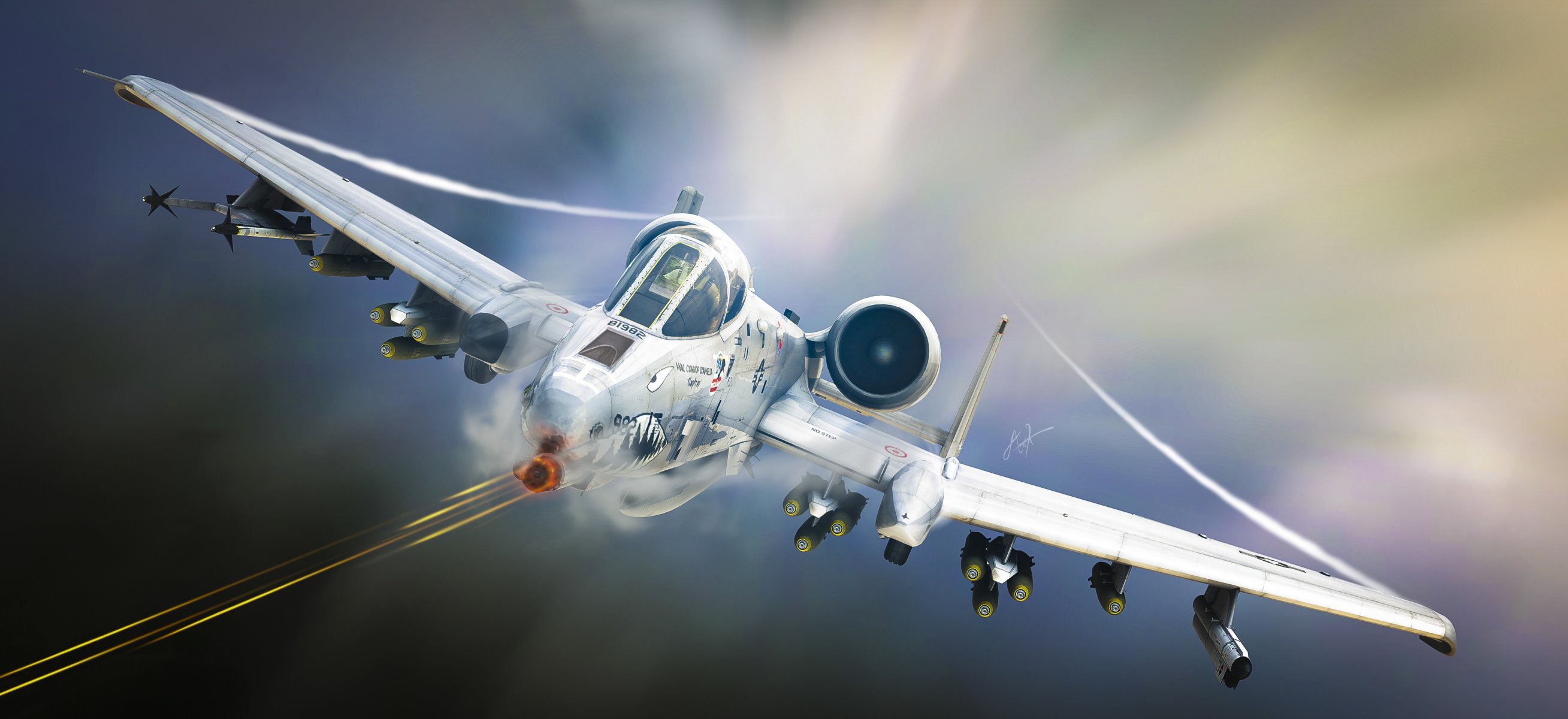 a-10 tankbuster attacco aereo aviazione arte