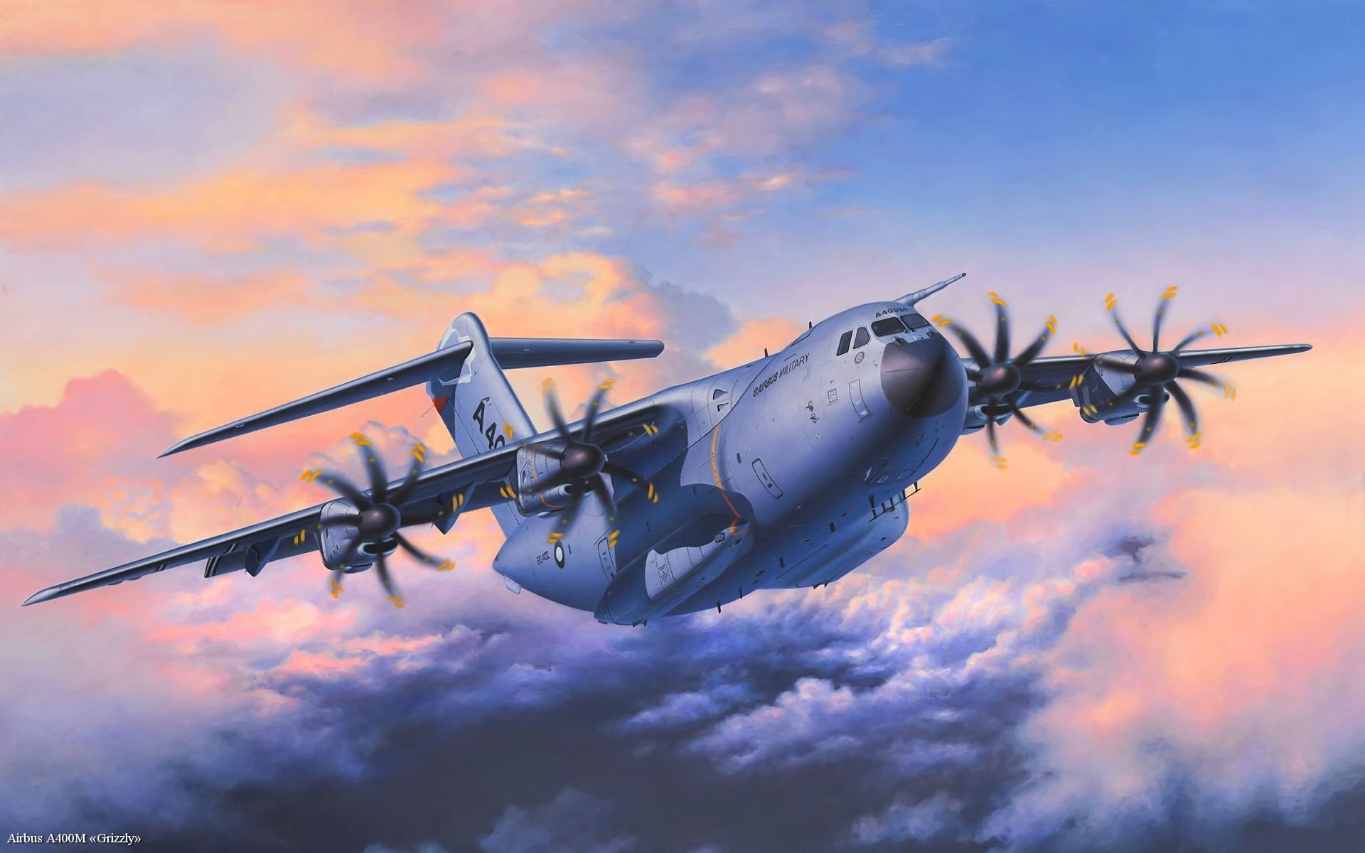 a400m airbus militaire transport avion aviation art