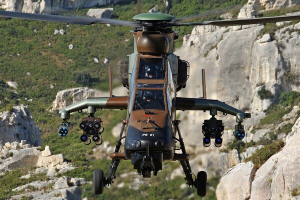 Modern EU 665 tiger attack helicopter