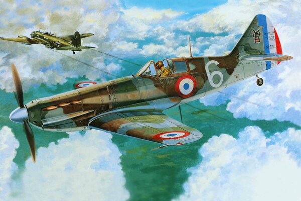 Single-seat French fighter aircraft dewoitine, d. 520