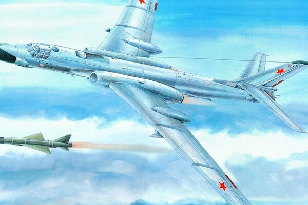 Soviet heavy twin-engine bomber TU-16