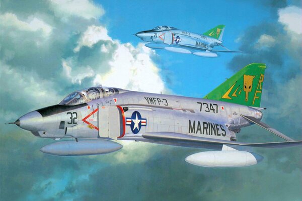 Palbun caccia intercettori RF-4B ricognizione degli Stati Uniti