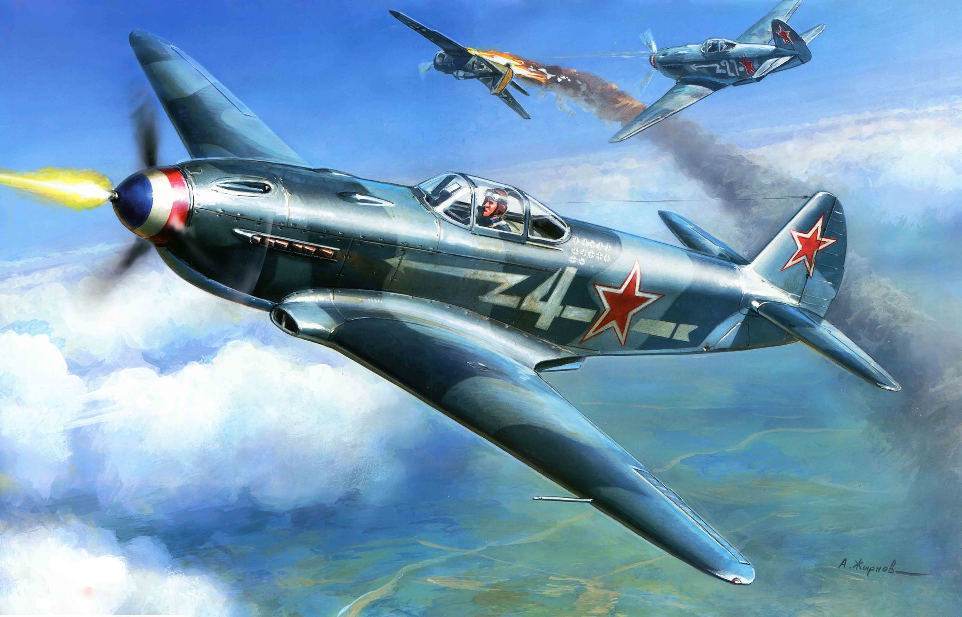 yak-3 soviétique monomoteur de première ligne avion combattant il était l un de le plus léger combattant dans le monde avec 1943g. ciel air combat