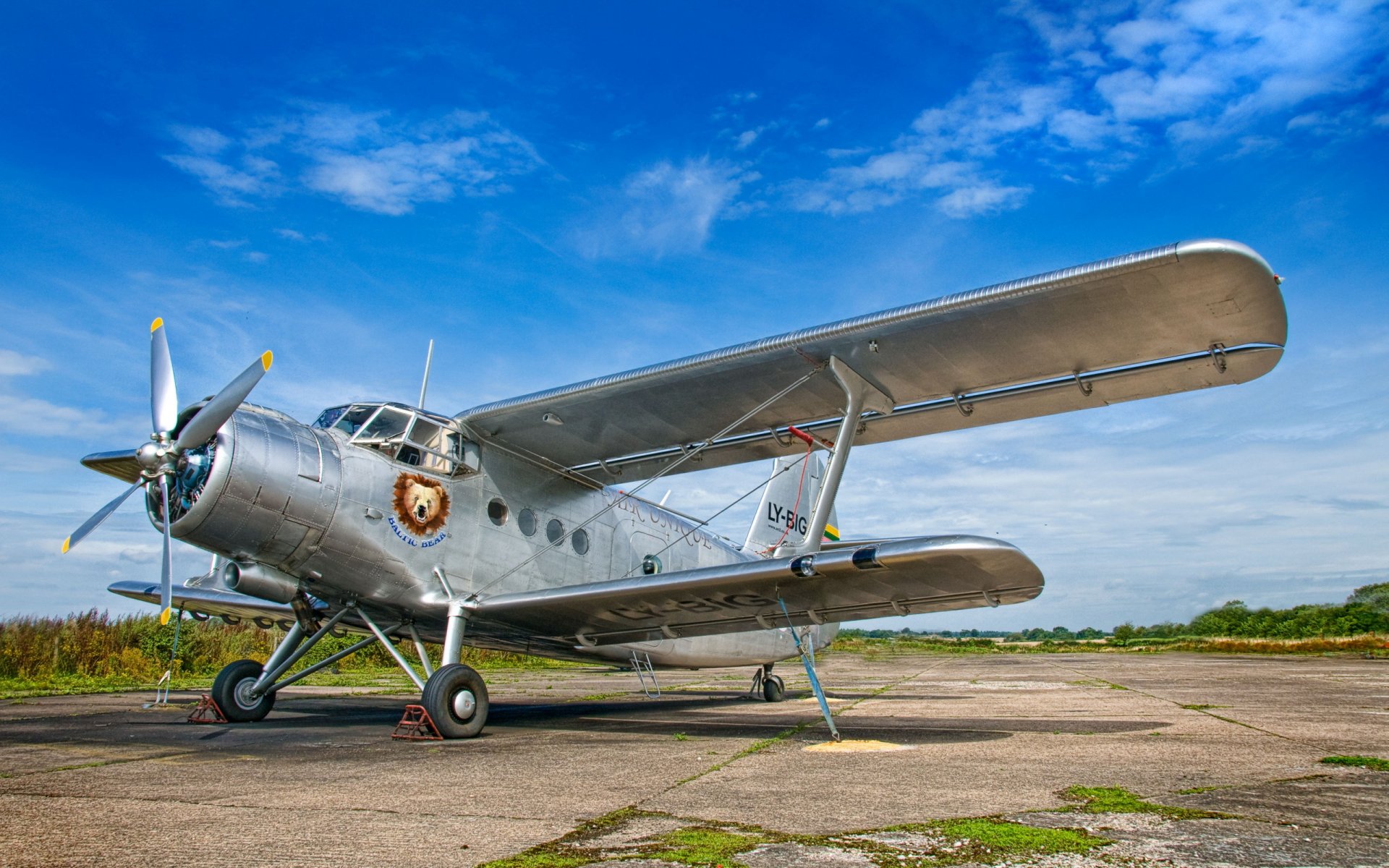 antonov an-2 avión fondo aeródromo