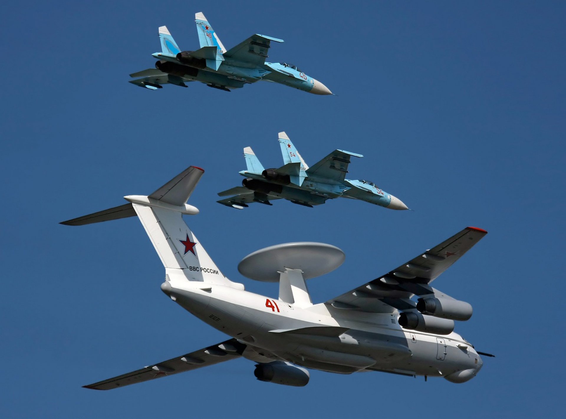 a-50 su-27 escorte