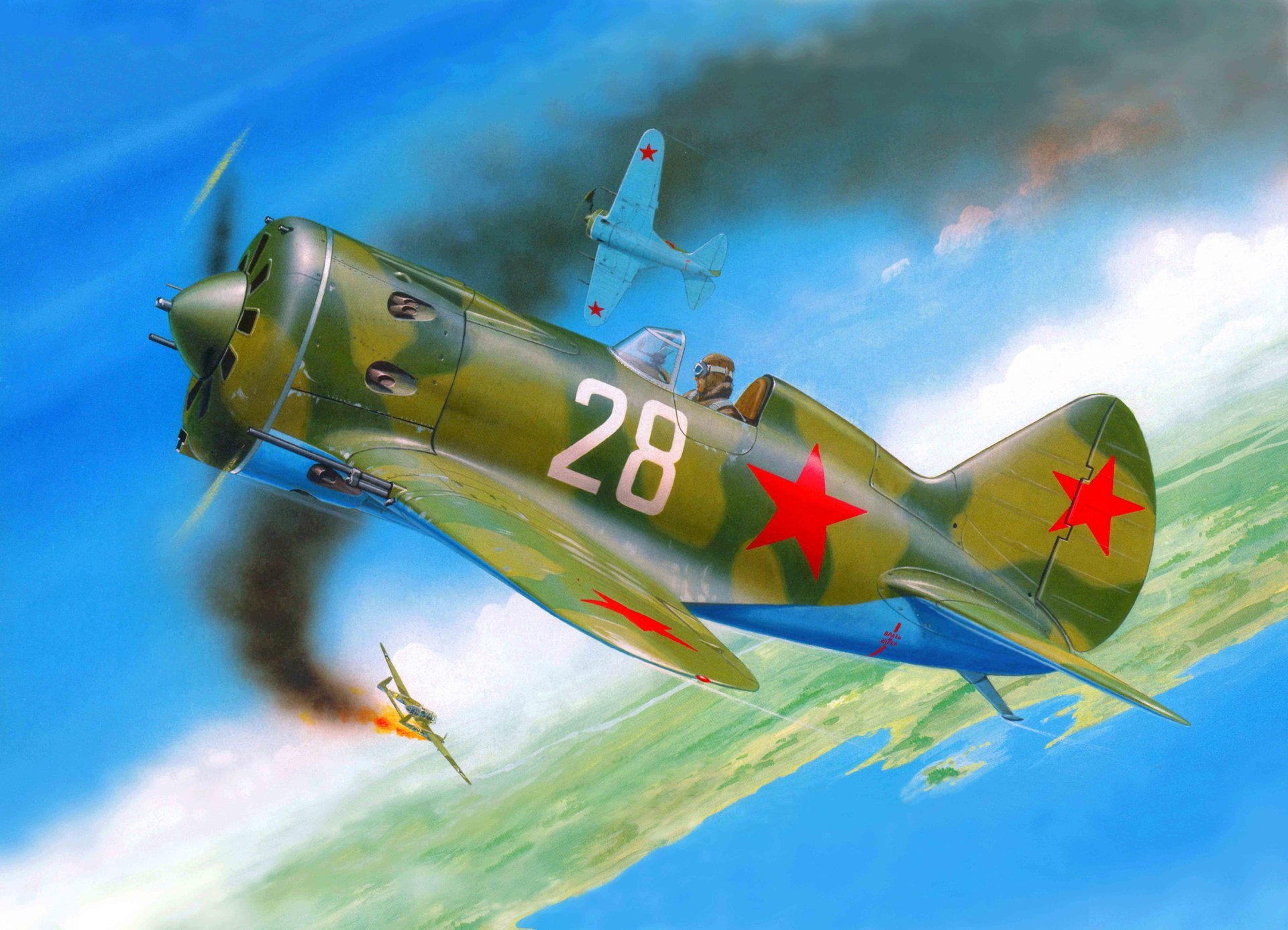 arte avión i-16 apodo burro soviético monomotor pistón luchador monoplano 30-s creado en okb polikarpova primero en el mundo serie velocidad ala baja con retráctil tren de aterrizaje ww2