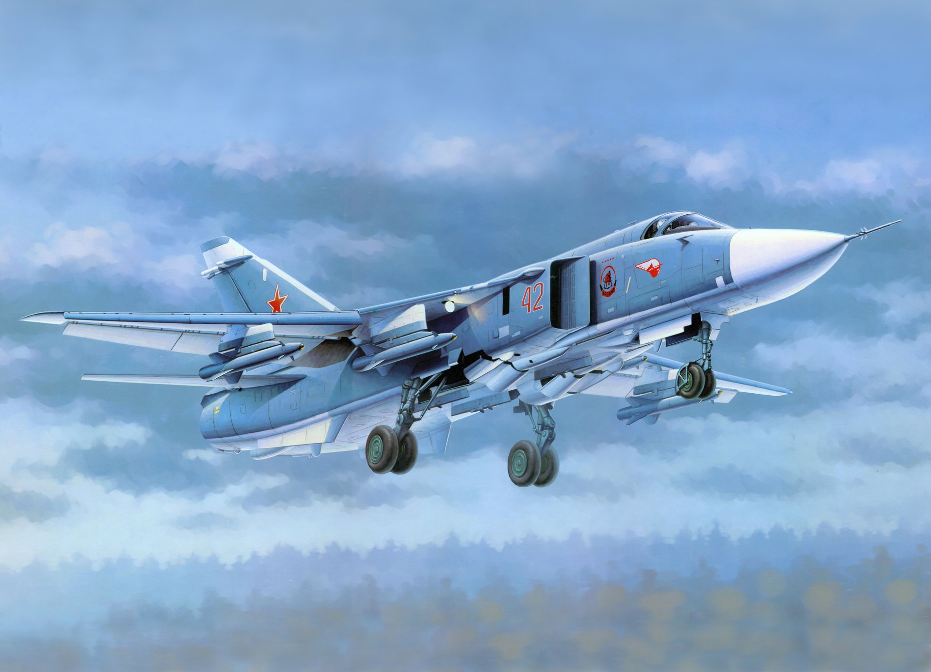 su-24m bombardieri art