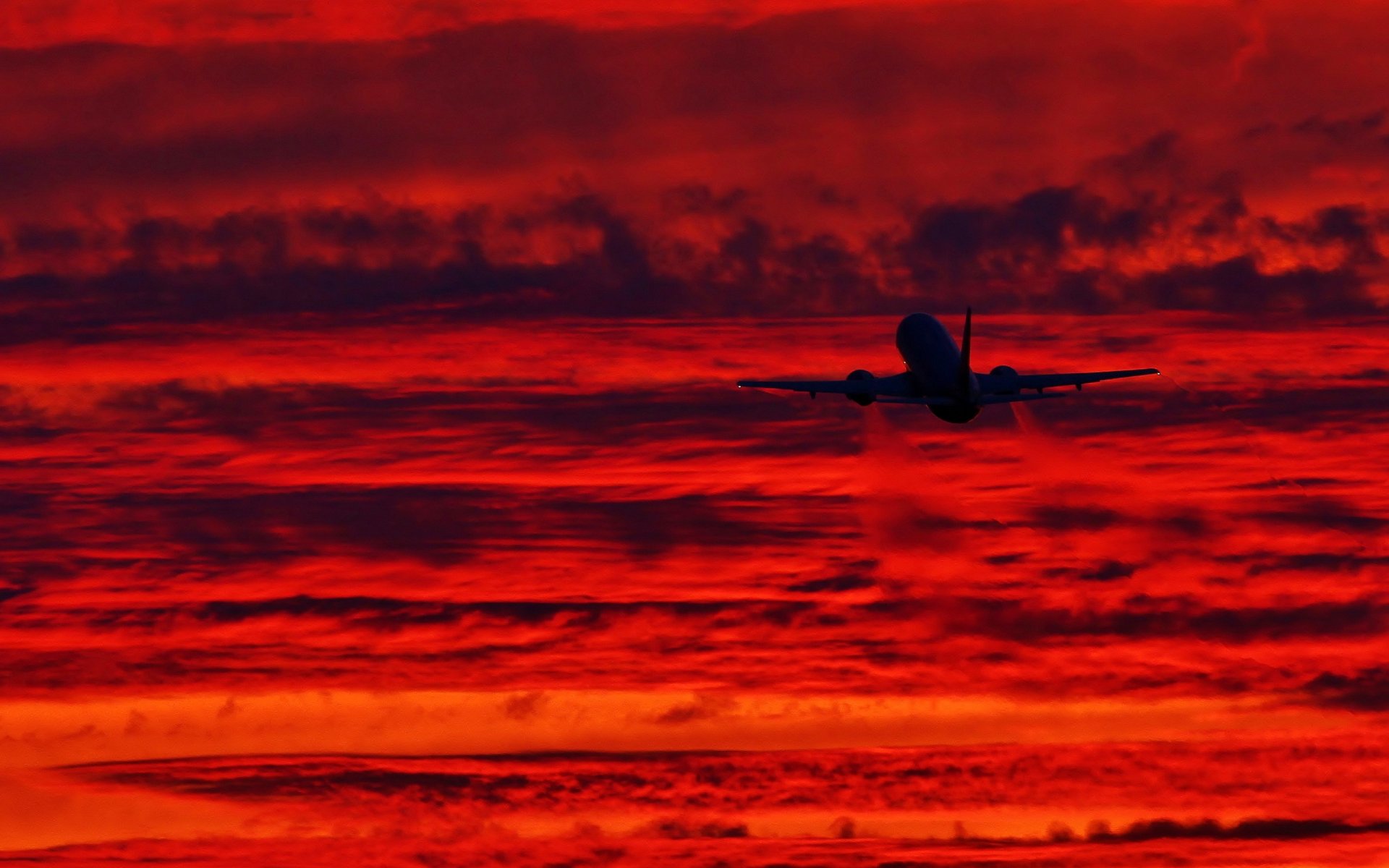 night sky plane