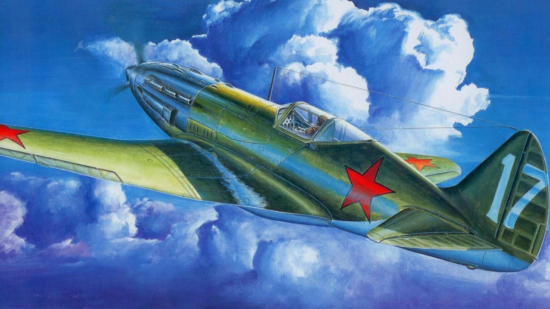 mig-3 clouds sky soviet high-altitude fighter mig-3